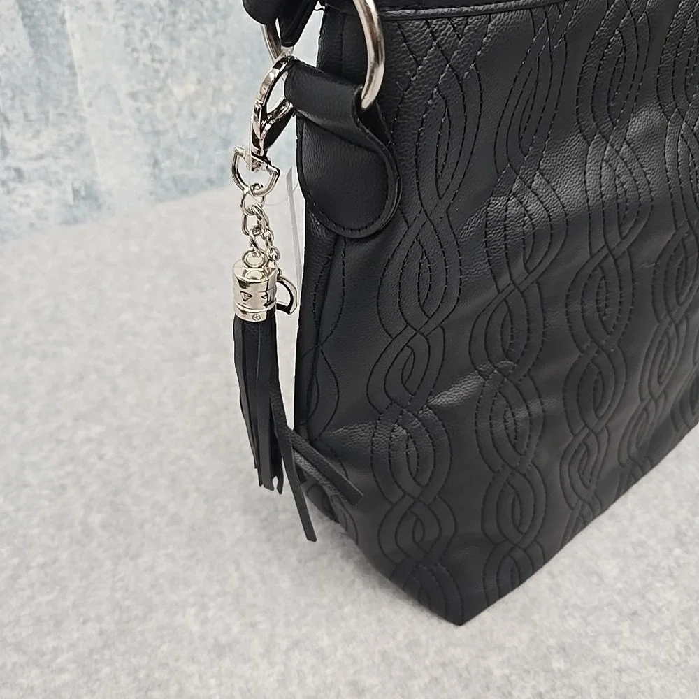 Bella Russo Black Hobo Bag Designer Purse‎ Shoulder Bag Everyday